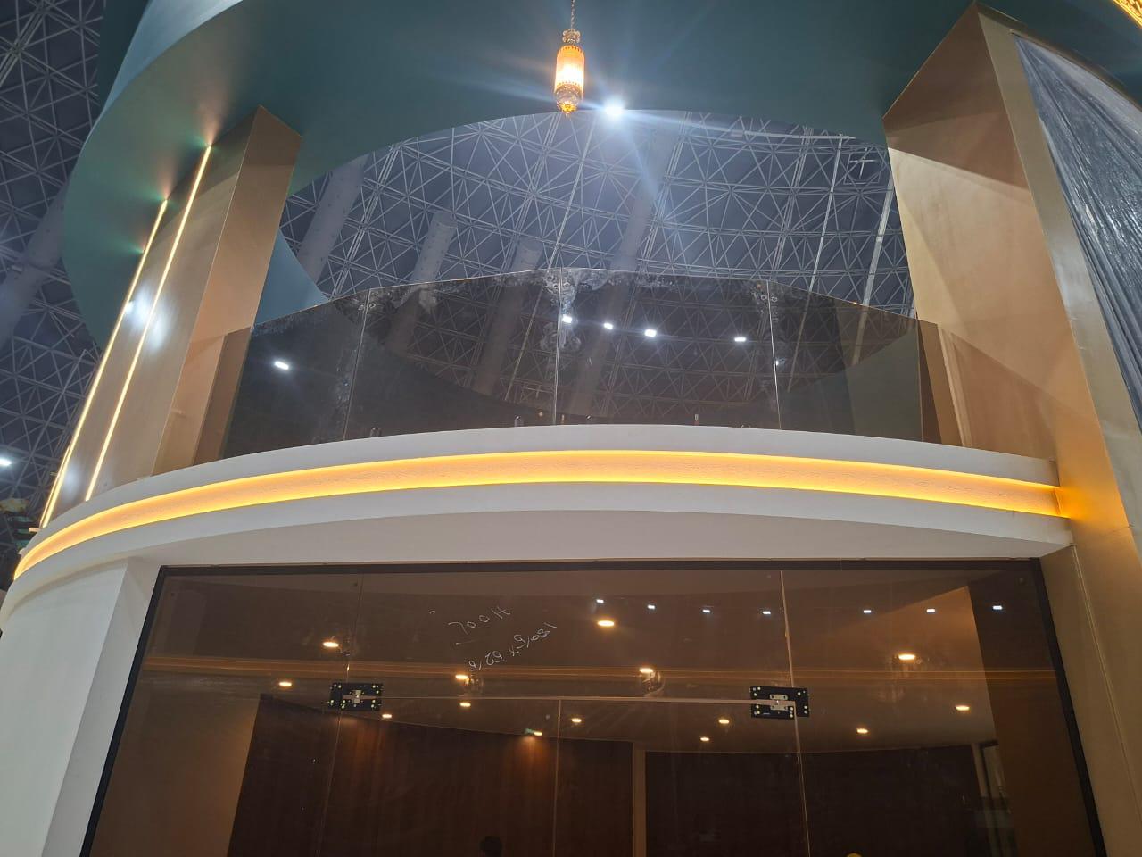 Arched backlit LED vanity mirrors